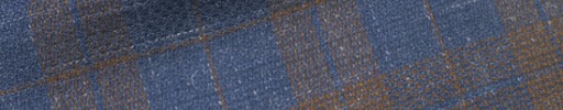 【Hr_sb01】インディゴ＋６．５×５ｃｍオレンジブラウンチェック＋ペーン