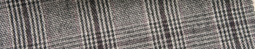 【5w_kha16】白・黒４×３．５ｃｍチェック＋パープルペーン