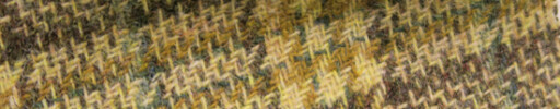 【Hs_5st02】イエロー×ブラウンミックス8×6cmチェック+グリーンペーン