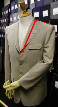 ジャケットのボタン位置調整 | PSR スーツスタイル
